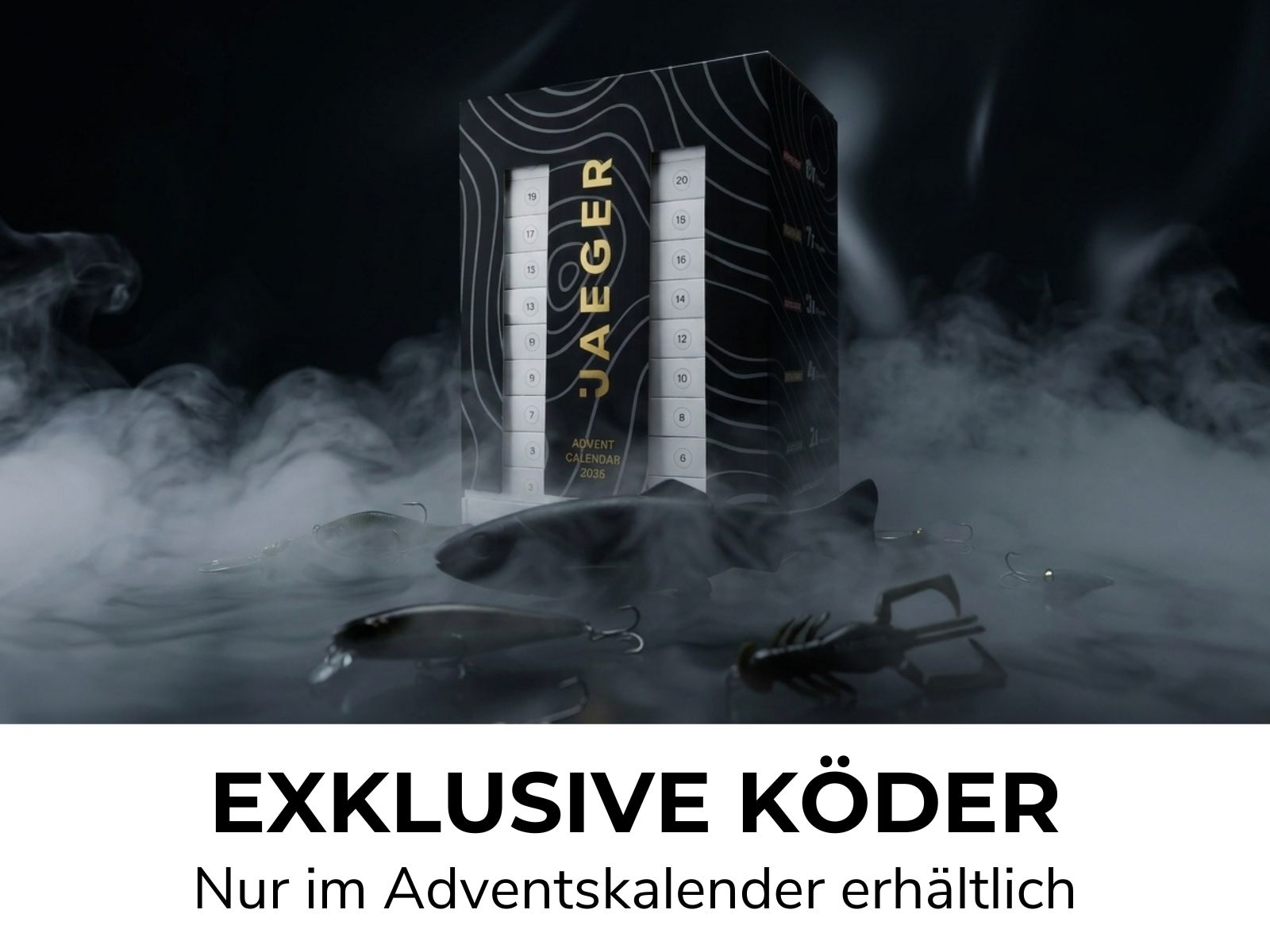 Exklusive Köder im JAEGER Angel Adventskalender 2026