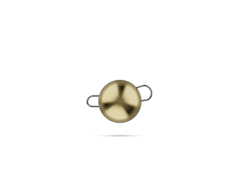 Tungsten Cheburashka Sinker - gold